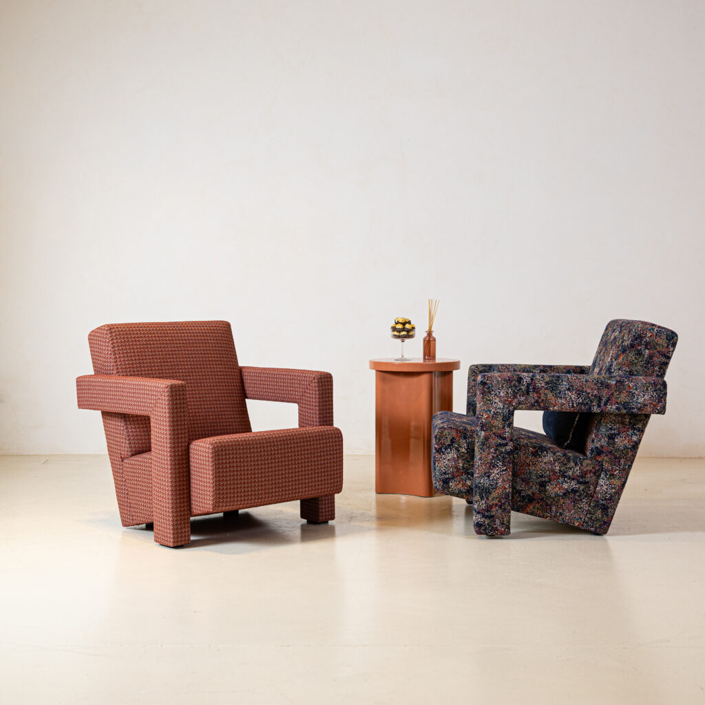 sillon JUNE rojo y azul